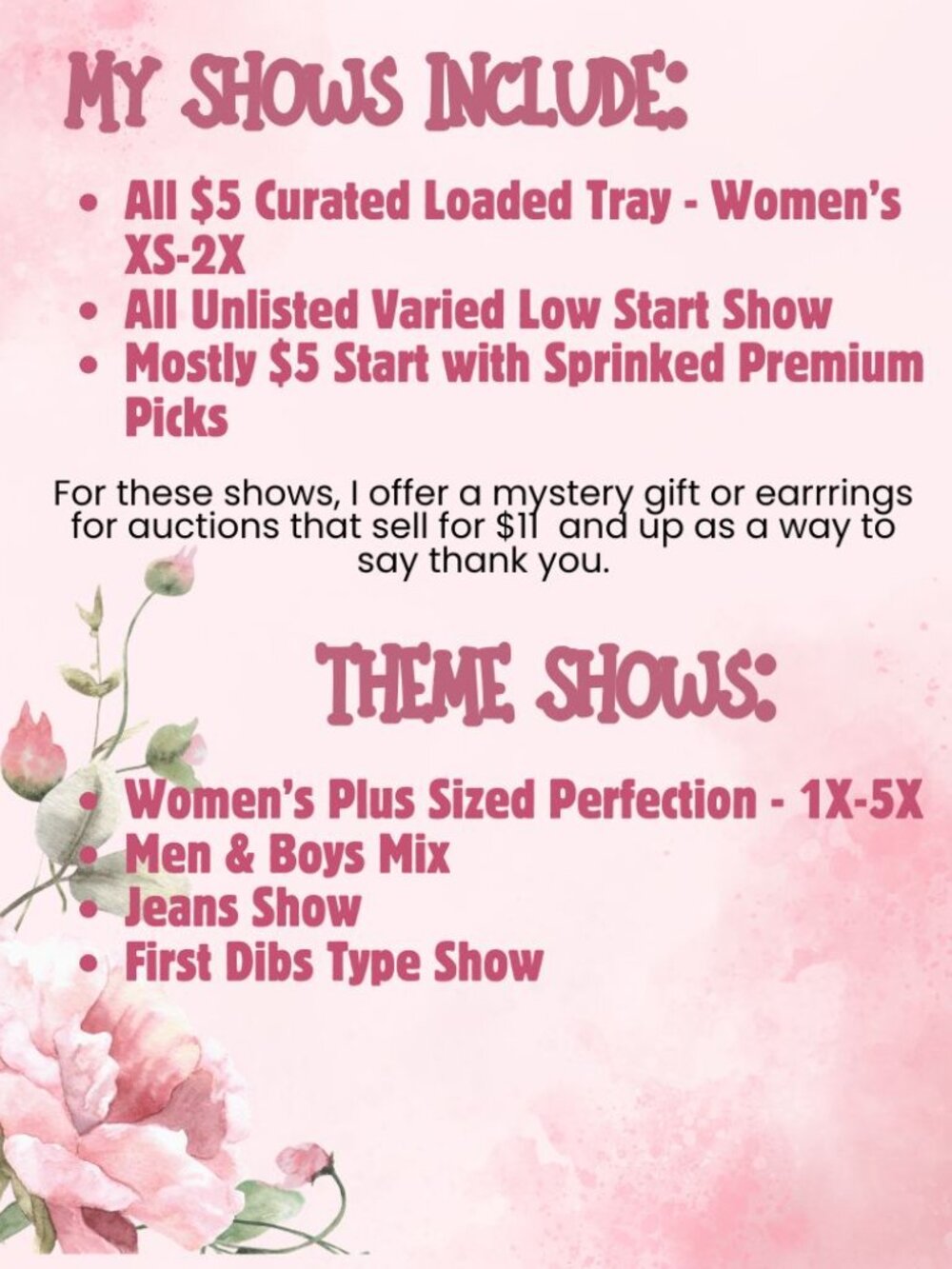 Julie is LIVE! ❤️🥳 Live Show Notification Flyer! - Picture 2 of 5
